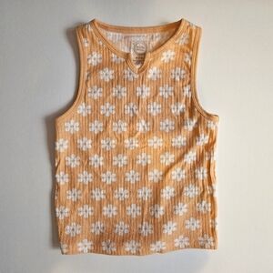 Wonder Nation Girls Floral Tank Top Size M (7-8)
